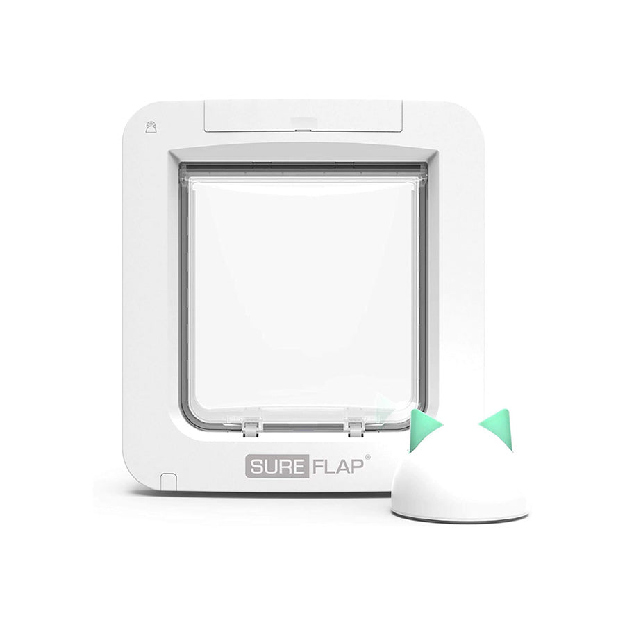 SureFlap Connect Microchip Pet Door with Hub – White Medium/Large
