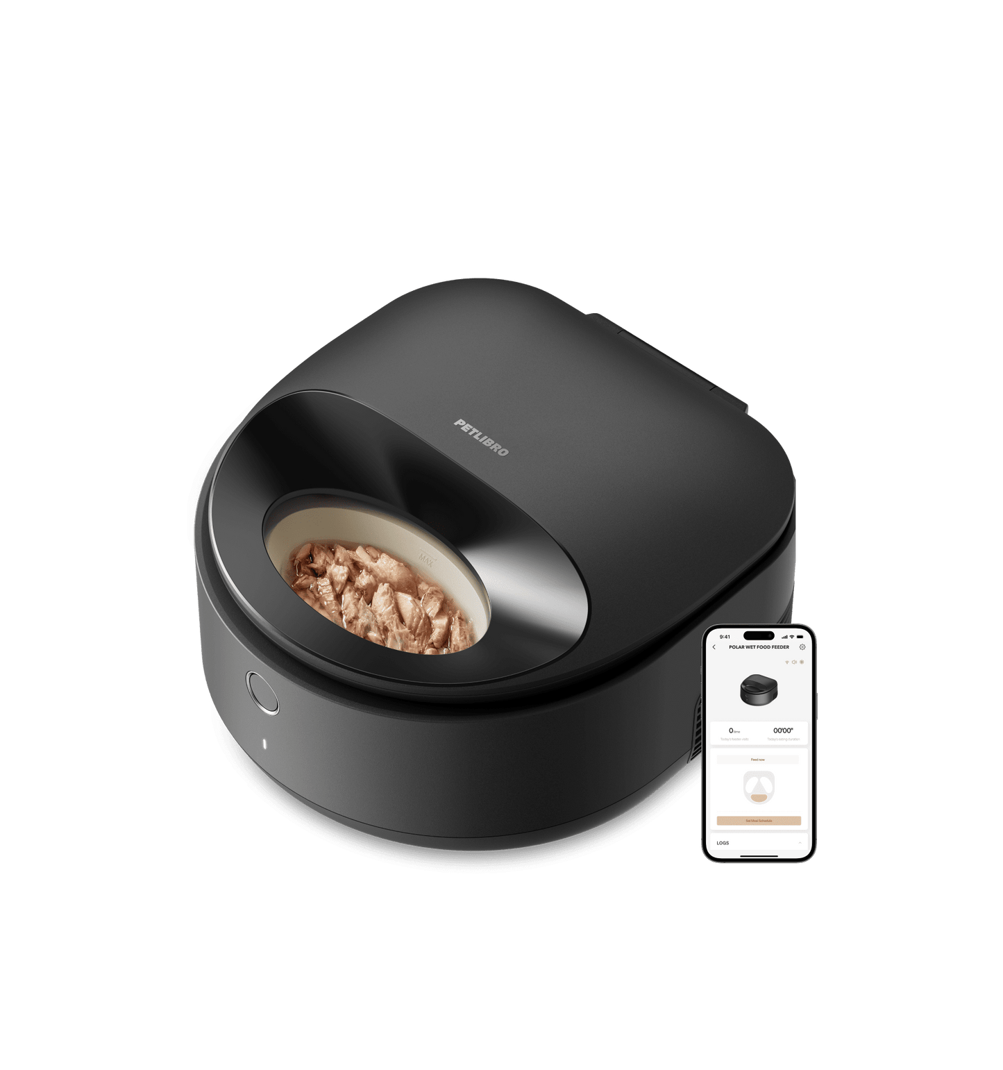 Polar Smart Wet Food Feeder for Pets  Automatic Portion Control Feeding Bowl