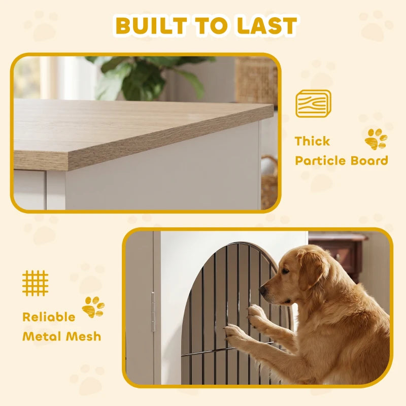 Wooden Double Dog Crate Furniture