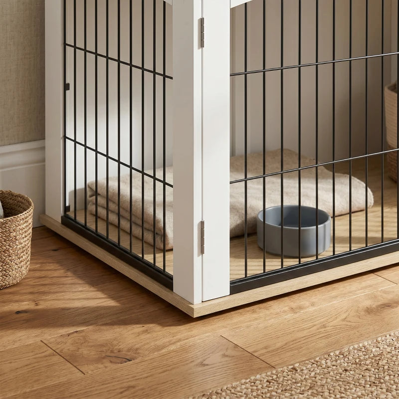 Wooden Double Dog Crate Furniture