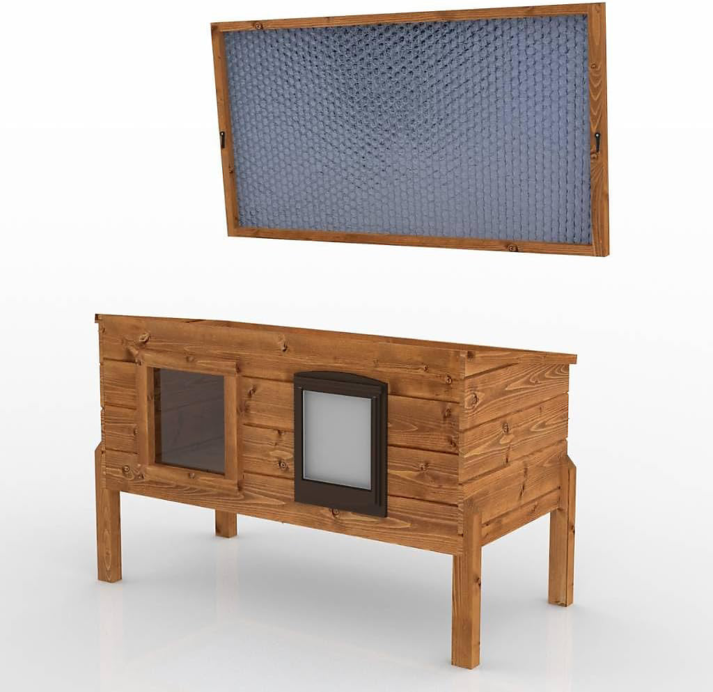 Outdoor Cat House with Flap